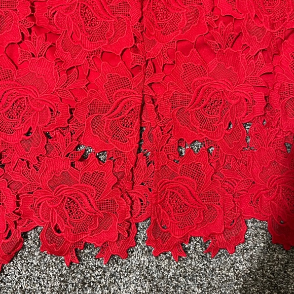 Lulus Dream Red Lace Pencil Skirt; New with Tags; Large - Picture 5 of 16